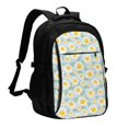 thumbnail image 1 of Disketp Daisies Flowers Mochila de Viaje Estampada para Laptop con Puerto de Carga USB, Mochila Impermeable para Computadora – Regalo para Hombres y Mujeres, 1 of 7