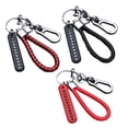 thumbnail image 3 of Qiaoxi Anti-Lost Car Key Chain with Phone Number Plate, Key Ring, Auto Vehicle Key Chain Accessories, Woven Rope Key Chain for Car Remote Control Old Men Kids, 3 of 8