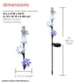 thumbnail image 4 of Alpine Corporation Snowman and Snowflakes Stake with Solar LED Lights, 4 of 13