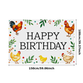 thumbnail image 3 of Colorful Farm Animals Birthday Banner Decorative Creative Happy Party for Kids Party Photo Background Party Decor, 3 of 5