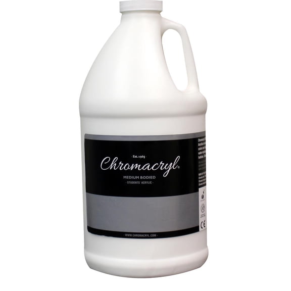 Chromacryl Students' Acrylic Paint 1/2 Gallon Blockout White
