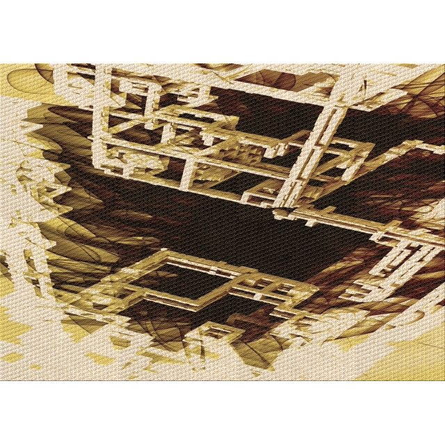 Ahgly Company Machine Washable Indoor Rectangle Transitional Bakers Brown Area Rugs, 7' x 10'