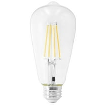 Maxxima ST19 Dusk to Dawn LED Edison Light Bulb, 60 Watt Equivalent, 800 Lumens, 2700K Warm White, Vintage Styled Light Sensing Outdoor Bulb, UL Listed, 2 Pack