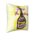 thumbnail image 2 of ZICANCN Wine Bottle Creative Patterns Throw Pillow Covers, Bed Couch Sofa Knit Decorative Pillow Covers for Living Room Farmhouse, 16"x16", 2 of 8