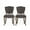 Charcoal/Dark Oak, variant on GDF Studio Colosseum Contemporary Tufted Dining Chairs, Set of 2, Charcoal Velvet and Dark Oak