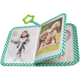 thumbnail image 6 of Baby Soft Cloth Album,Baby‘s My First Photo Book for Family Memery with Safe Mirror Green Giraffe (Green), 6 of 8