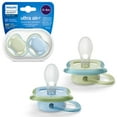 Philips Avent Ultra Air Pacifier 0-6M, Pastel Green / Celestial Blue, 2 ...