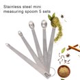 thumbnail image 3 of 5pcs Small Measuring Spoons Stainless Steel Seasoning Stainless Steel Dry and Liquid Ingredients Kitchen Mearure Tools, 3 of 9