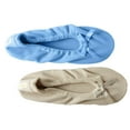 thumbnail image 2 of Roxoni Women's Terry Classic Cotton & Velour Ballerina Slippers Pack of 2, 2 of 5