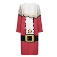 thumbnail image 4 of Yuyamidu Christmas Long Bathrobe for Women Santa Claus Clothes Zipper Front Robe Sleepwear Trendy Spa Robes Size 4XL Sexy Mid-Length Housecoat Red Long Sleeve Night Dress, 4 of 7