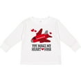thumbnail image 3 of Inktastic Valentines Day Airplane Hearts Boys or Girls Long Sleeve Toddler T-Shirt, 3 of 5