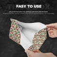 thumbnail image 4 of Uemuo Watermelons Pattern Tissue Box Cover Holder, Triangle with Bottom Belt - PVC Leather Decorative Organizer for Tabletop, Bathroom, Car, Office, 4 of 9