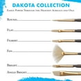 thumbnail image 5 of Princeton Brush Dakota Synthetic Hog Bristle Oil & Acrylic Brush, Filbert, 4, 5 of 7