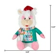thumbnail image 2 of Christmas Animated Eye Brow Wiggling Christmas Llama, 2 of 5