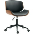 thumbnail image 1 of HOMCOM Chaise de Bureau Sans Accoudoirs avec Roulettes, Chaise de Bureau Moderne du Milieu du Siècle, 1 of 10