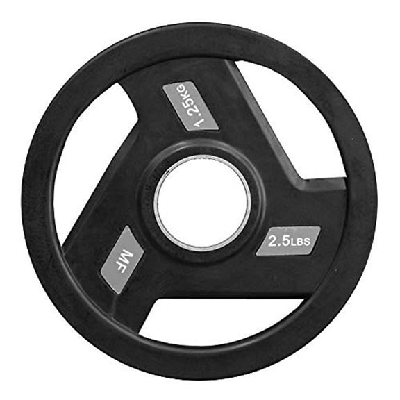 Amber Fight Gear Olympic Plates Pairs Tri Grip Olympic Weights Plates Dumbbells Plates for Home Gym Fitness Lifting Exercise Workout 2 5