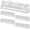 White, variant on 1 Pcs 15 Inch Baseboard Register Vent Covers, Black Heavy Duty Steel Air Diffuser with Adjustable Lever for Floor/Wall Duct Openings - Easy Install HVAC Supply Diffuser