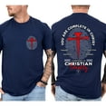 thumbnail image 5 of Man of Faith 2-Sided Graphic Tee with 'Complete in Christ' Bible Verse, Religious Identity Shirt, Spiritual Faith Apparel, Sizes S–5XL, 5 of 7