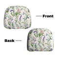 thumbnail image 6 of Kdxio Wisteria Flower Pattern Print 2 Piece Car Head Rest Covers Set Auto Front/Rear Seats Headrest Cover Universal Fit Most Cars,Sedan, SUV, 6 of 9