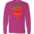 thumbnail image 3 of Inktastic Strawberry Kawaii Long Sleeve T-Shirt, 3 of 5