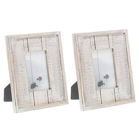Distressed White Carved Wood - Barnyard Designs Rustic Distressed Picture Frame 4