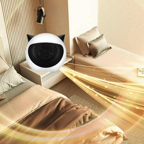 GARENAS Winter Small Portable Little Heater Home Desktop Heater Small Mini Heater Efficient Heating Novel Hot Air Blower