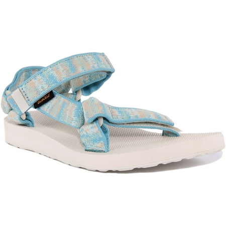 

Teva Original Universal Women s Sandal With Front And Back Strap In Blue Size 5