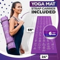 thumbnail image 5 of 2x Instructional Yoga Mats with Carrying Strap, 5 of 8