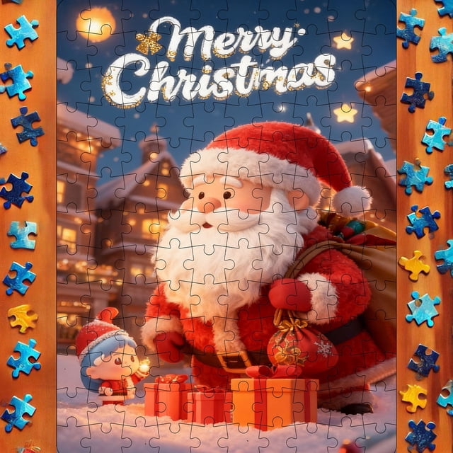 Oliegs Santa Educational Puzzle For Kids Interactive Learning Game With Challenging For Childrens Development And Holiday Activity