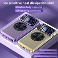 thumbnail image 2 of Magnetic Series Designed for iPhone Case,Compatible with MagSafe,Large Window Camera Lens Protection,Electroplated Mesh Heat Dissipation Logo View Shockproof Cover (Silver,iPhone 13 Pro Max), 2 of 6