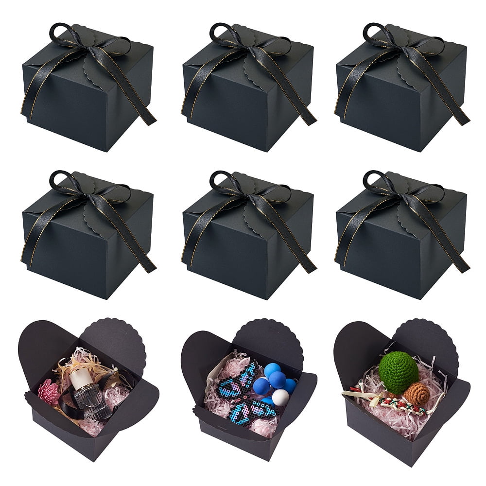 Black Gift Packaging PACKQUEEN Matte Black Gift Box 9x6.5x3.8 Inches -  Magnetic Closure Premium Packaging For Weddings \u0026 Special Occasions  Bridesmaid Proposal Boxes With Clear Bag, image size:1000x1000