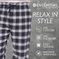 thumbnail image 4 of Pajama Pants for Men - 3 Pack Pajama Bottoms - Cotton Blend Flannel Plaid Lounge Pants, Comfortable PJ Pants, 4 of 8