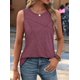 thumbnail image 4 of Camiseta Sin Mangas Informal de Cuello Redondo y Corte Holgado para Mujer, Color Rojo Vino XL, 4 of 8