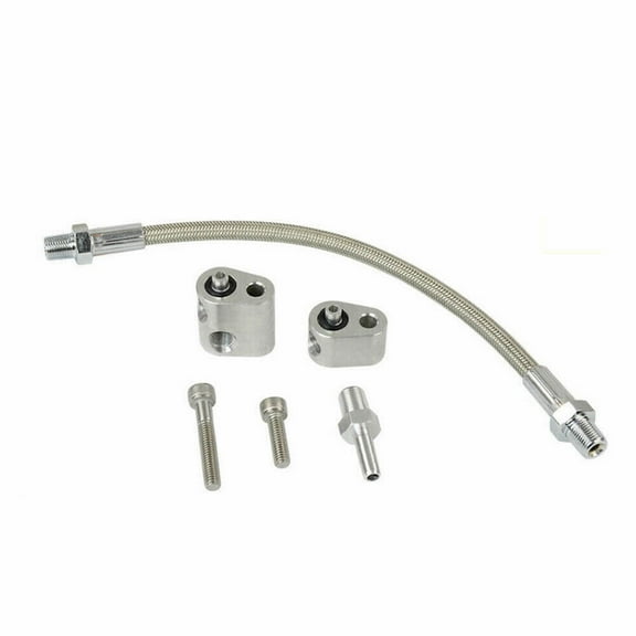 Wauebuly For All GM LS Series Engines Coolant Steam Port Crossover Throttle Body Bypass Hose Kit