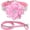 Pink2, variant on Miaocao Rhinestone Dog Collar and Leash Set, Soft Suede Leather Pet Collar with Bling Crystal Studs