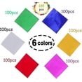 thumbnail image 2 of Colored Wrapping Aluminum Foil, 600 Sheet Chocolate Candy Wrapping Paper, Aluminum Candy Wrapping Paper For Chocolate, Candy, Diy, Tea Leaves (6 Color, 2 of 5