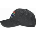 thumbnail image 3 of South Africa Flag South African Denim Baseball Cap Cotton Men Adjustable Hat Patriotic Caps, 3 of 8