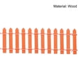 thumbnail image 5 of Unique Bargains Miniature Garden Fence, 35 Inch Long Decorative Picket Fence, Orange 2Pack, 5 of 5