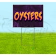 thumbnail image 1 of Oysters (18" x 24") Yard Sign, Includes Metal Step Stake, 1 of 6