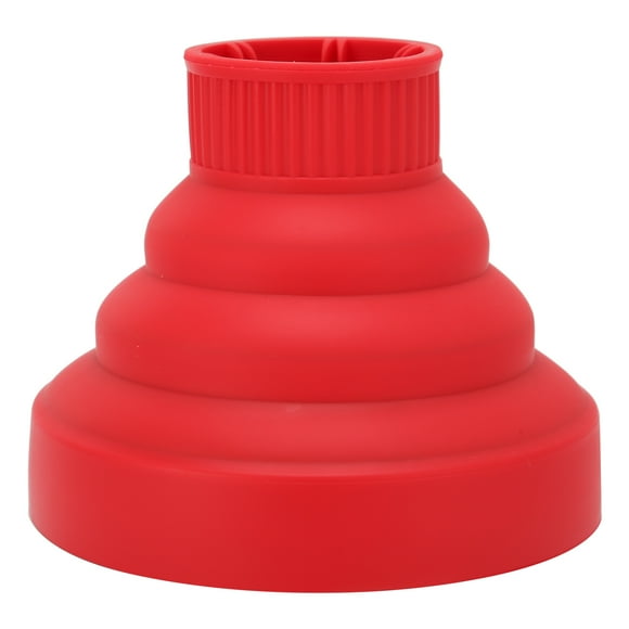 Difusor de secador de pelo plegable universal, portátil, de viaje, rojo