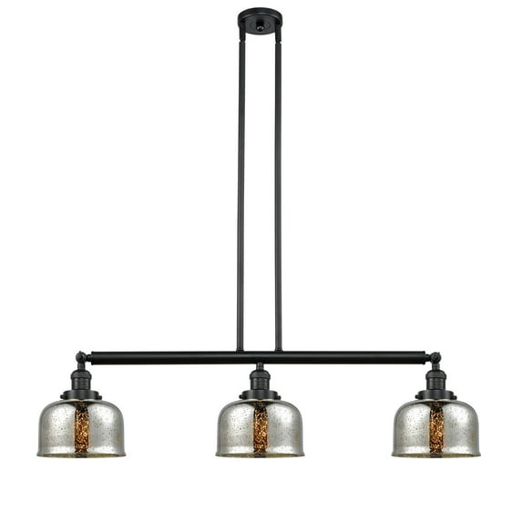 Innovations 3-LT Large Bell 40" Island-LT - Matte Black - 213-BK-S-G78