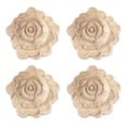 thumbnail image 1 of Apliques tallados en madera con forma de flor Antrader para muebles, 1 of 7