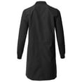 thumbnail image 2 of FashionOutfit Women's Casual Solid Anorak Safari Long Sleeve Zipper Closure Long Bomber Jacket, 2 of 5
