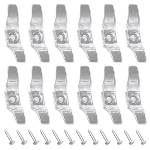 12pcs Blinds Cord Cleat Small Rope Cleat Holder Blind Hook Winders with Screws