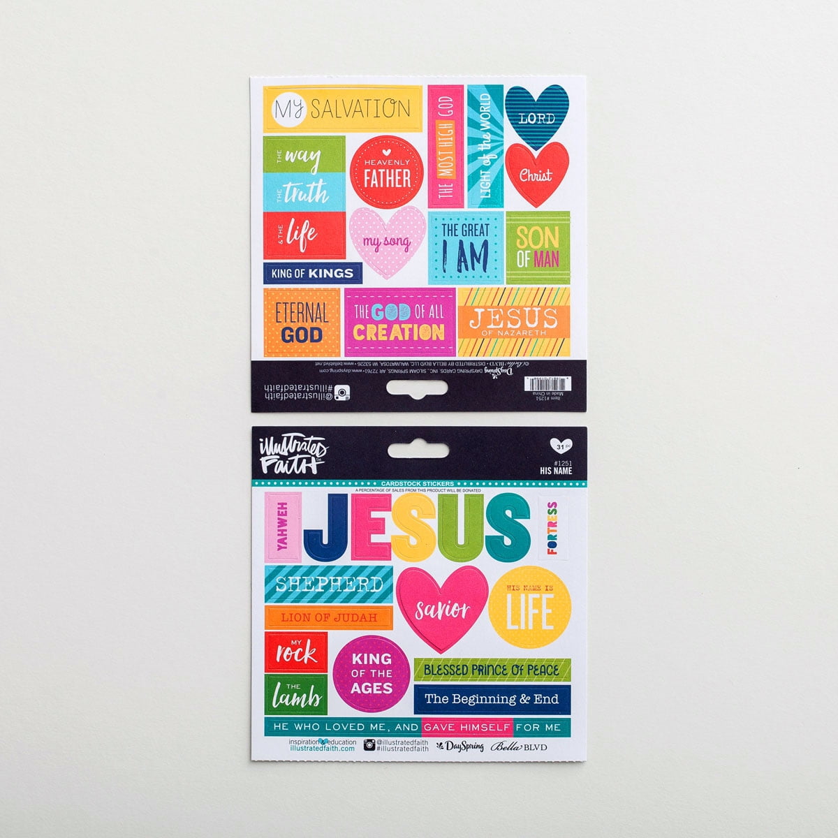 Illustrated Faith Basics Stickers, 6" x 12"