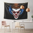 thumbnail image 2 of DouZhe Funny Blue Hair Clown Tapestry Wall Hanging Tapestries Dorm Room Home Decor, 60" x 40", 2 of 7