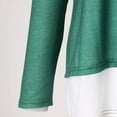 thumbnail image 7 of Womens Plain Tshirts Long Sleeve Going Out Tops for Women Fall Fashion Solid Color Button Loose Blouses Casual Green 2XL, 7 of 7