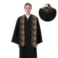 thumbnail image 4 of Kdxio Multicolored Beautiful Flower1 Graduation Stole Class, Graduation Sash, Unisex Adult 36" Academic Commencements-Sharp Corner, 4 of 7