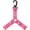 Pink, variant on Nylon Pom Pom Holder Keychain with Snap Button Cheer Bag Strap Accessory for Cheerleading 8.5 Inches Black