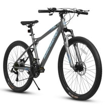 Aukfa 26 Inch Mountain Bike,21 Speed Dual Disc Brake Mountain Bicycle for Men Womens Adult,Gray